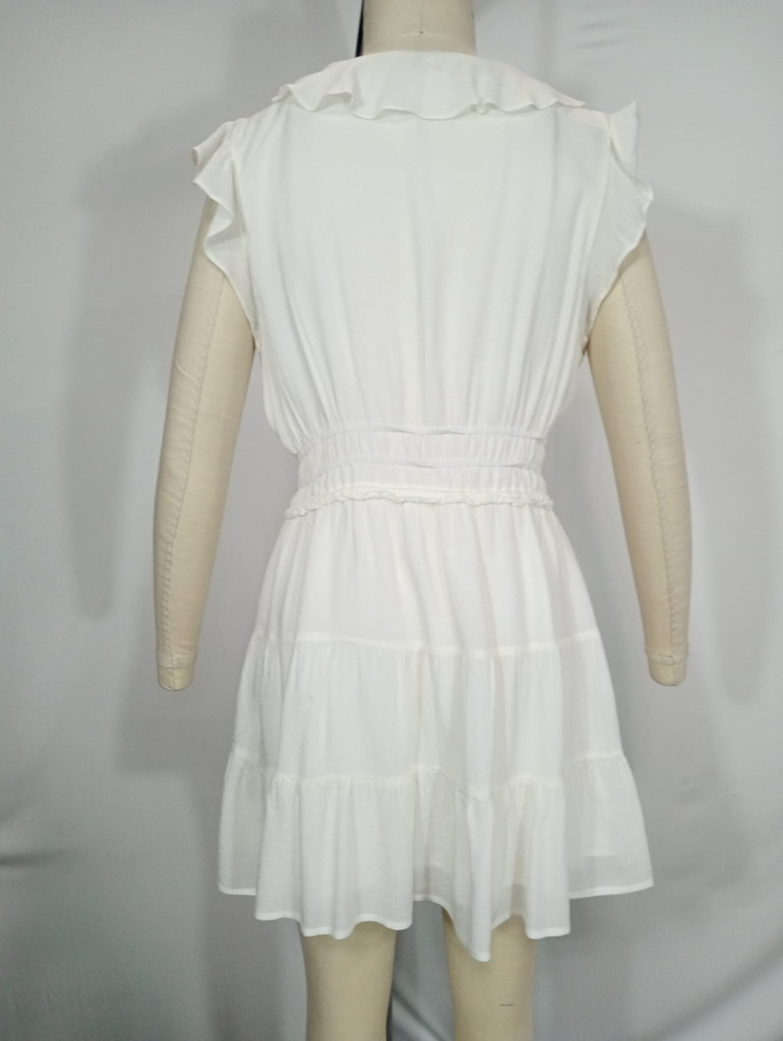 Paradis Mini Dress In White - Image 2