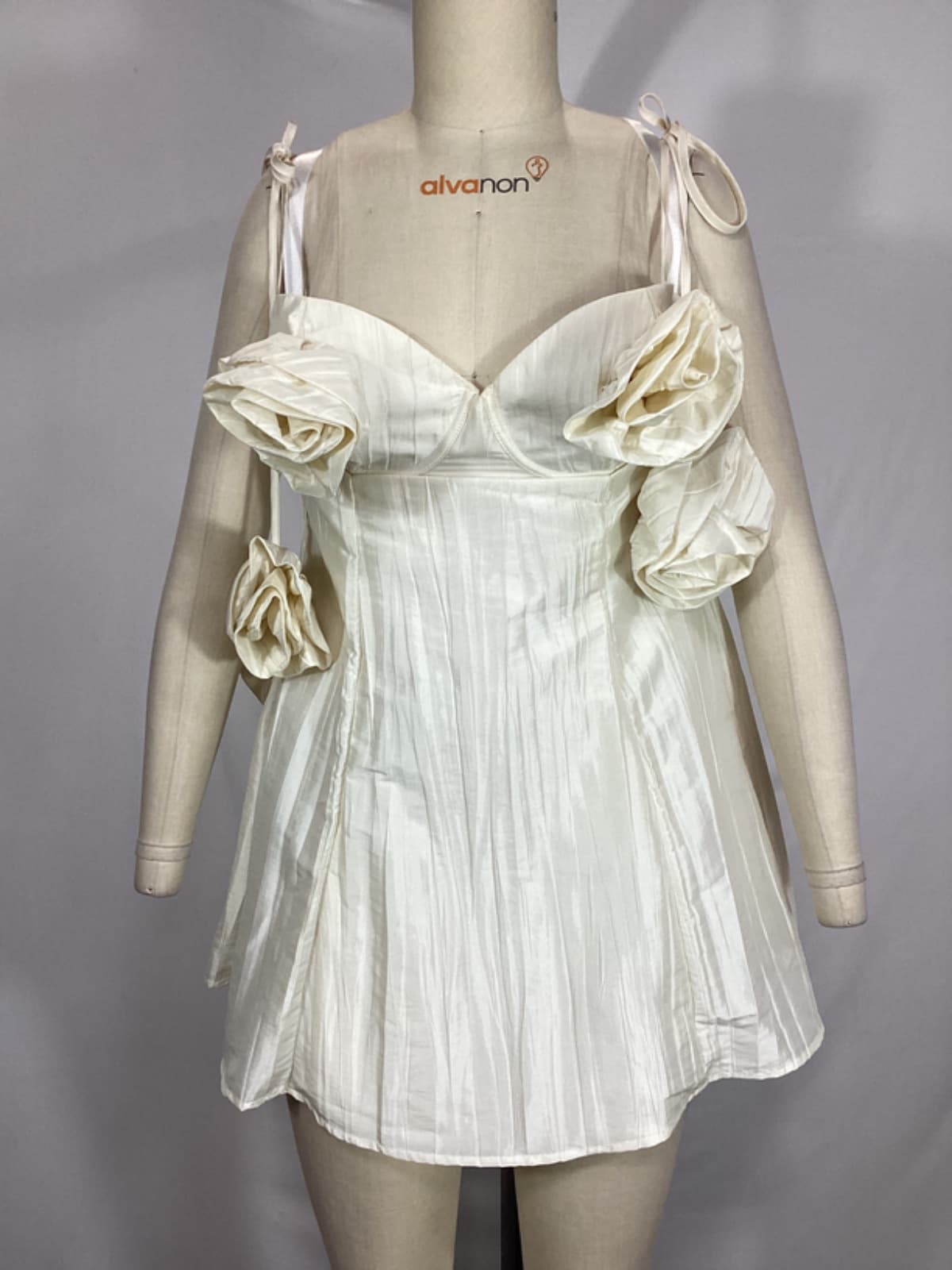 Kali Mini Dress In White - Image 4