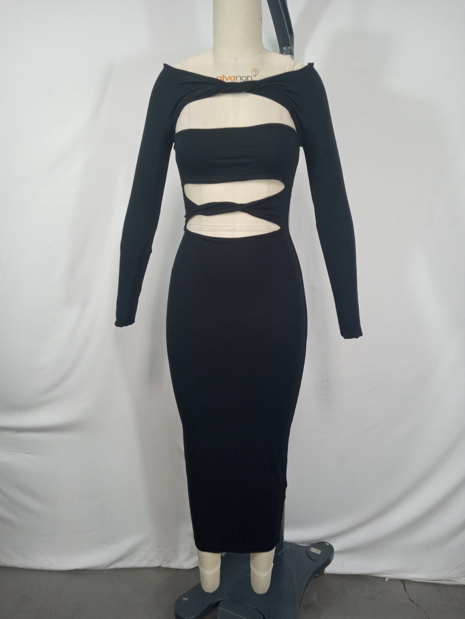Lotus Dress In Black - Image 2