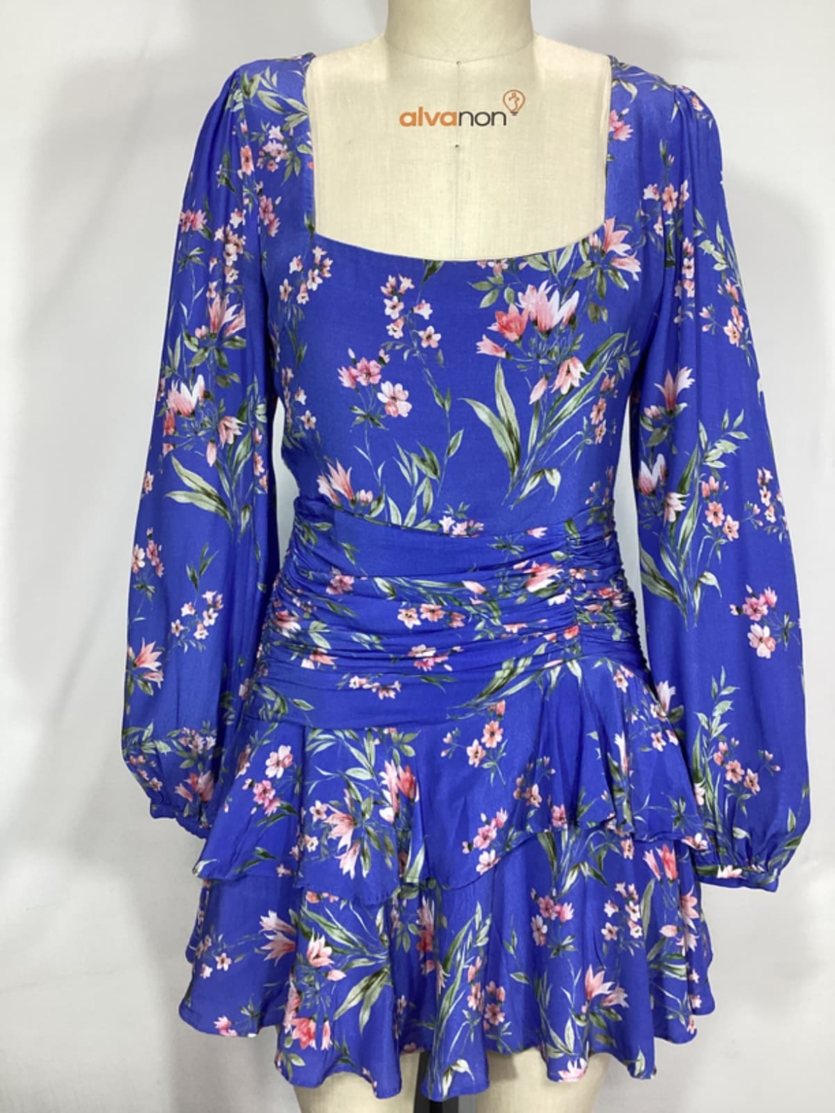 Norelle Mini Dress In Heartwood Blue - Image 2