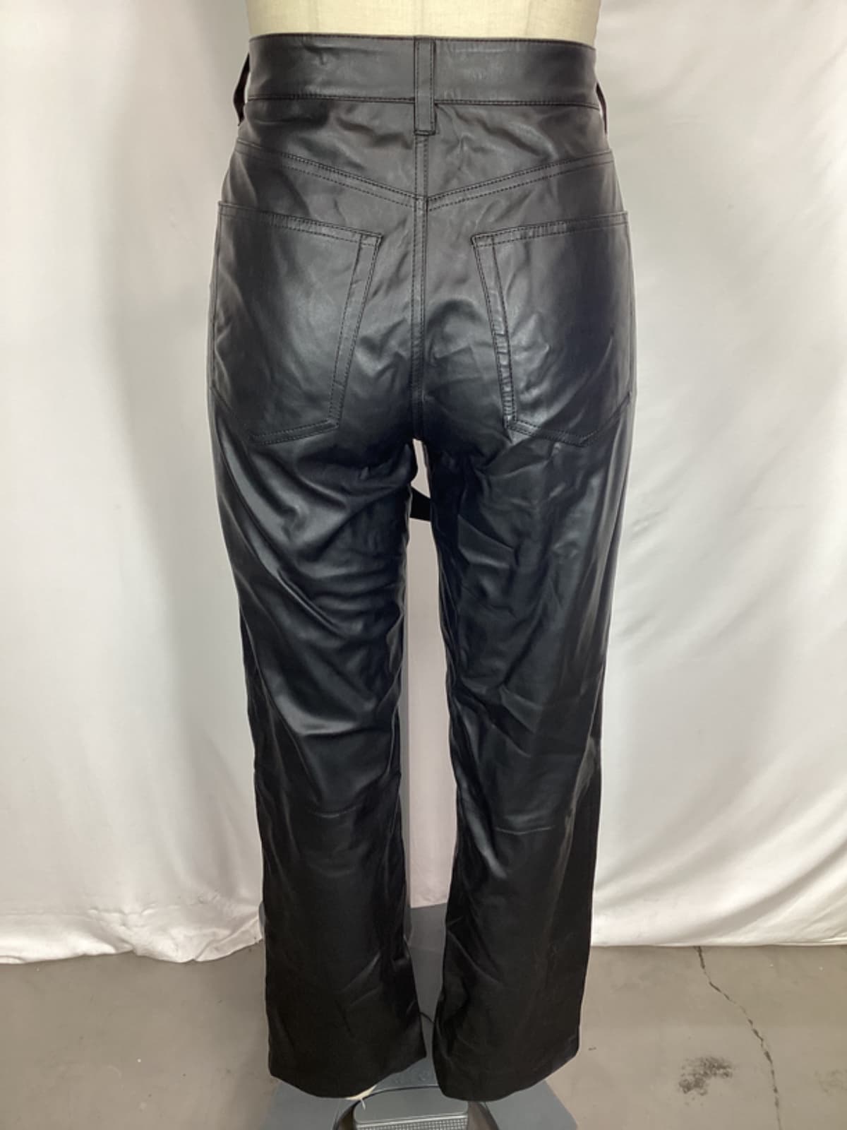 Alexxis Faux Leather Straight In Super Black - Image 3