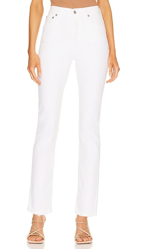 Riley Long High Rise Straight In Sour Cream - Image 1
