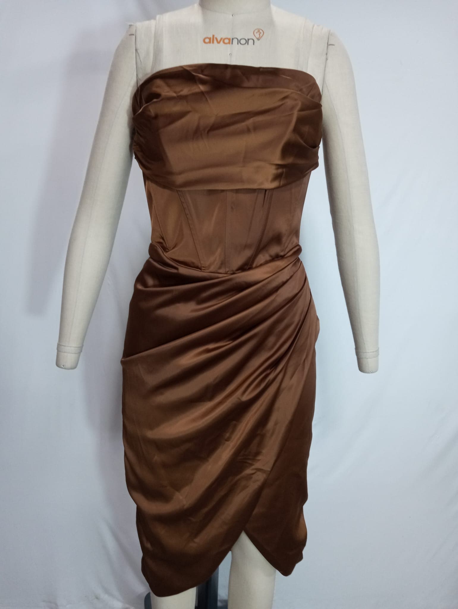 Jamila Corset Dress In Toffe - Image 2