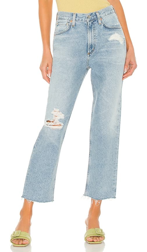 Daphne Crop High Rise Stovepipe In Aster - Image 1