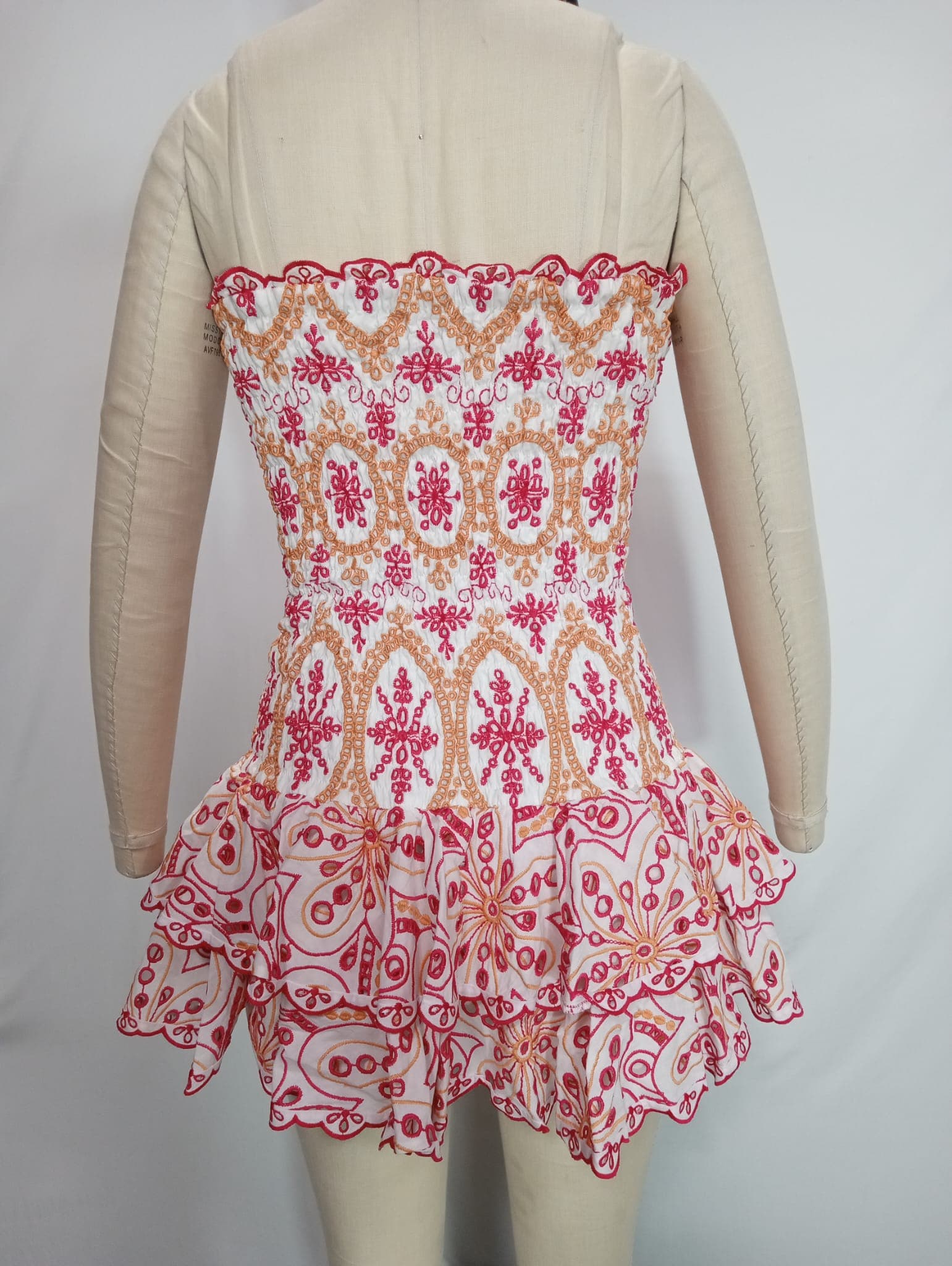 Megan Mini Dress In Pink Fruition - Image 3