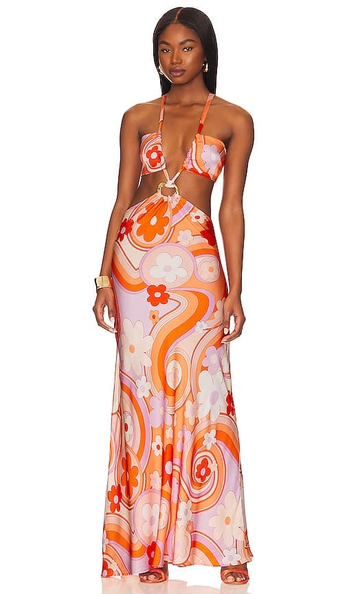 Galaxy Maxi Dress In Bloom - Image 3