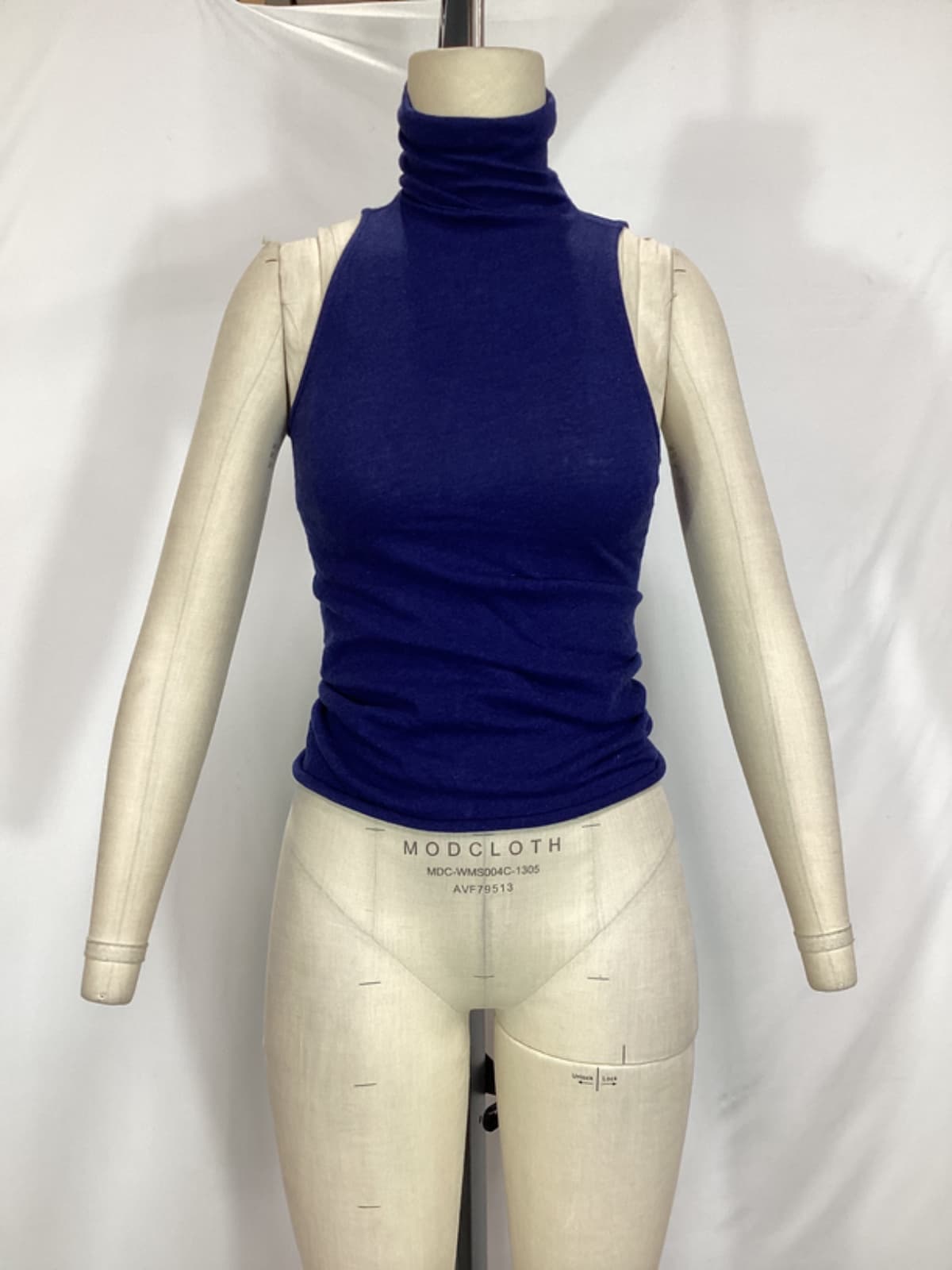 Enza Costa X Revolve Cashmere Halter Turtleneck In French Navy - Image 2