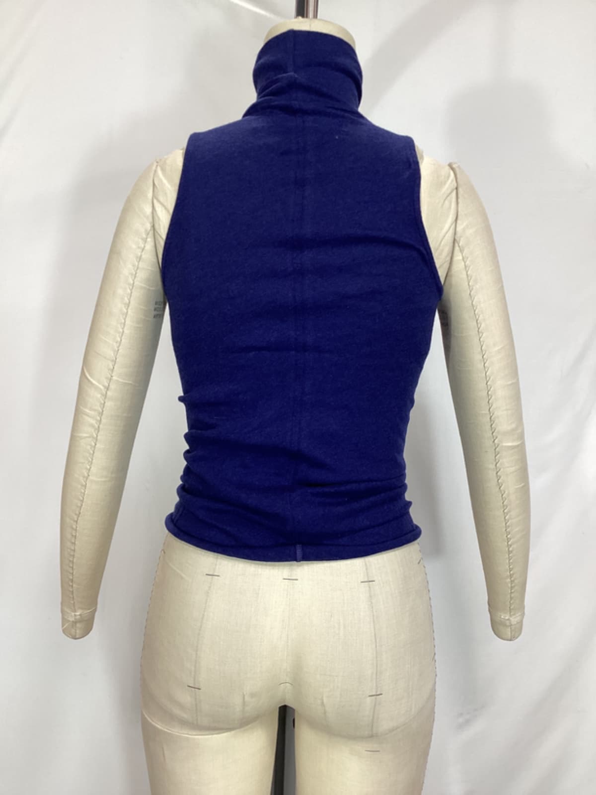 Enza Costa X Revolve Cashmere Halter Turtleneck In French Navy - Image 3