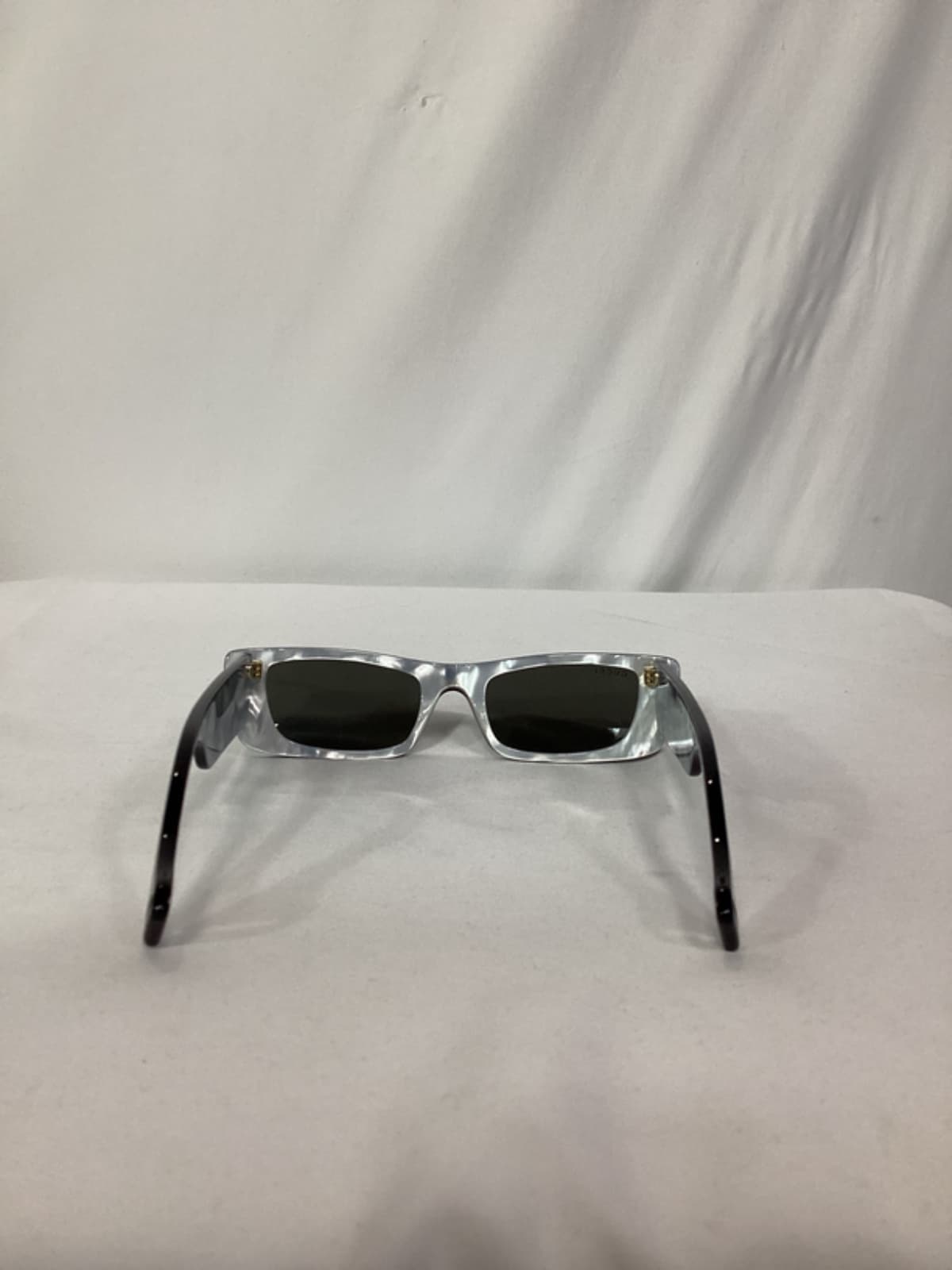 Slim Rectangular In Shiny Black & Grey Solid - Image 4