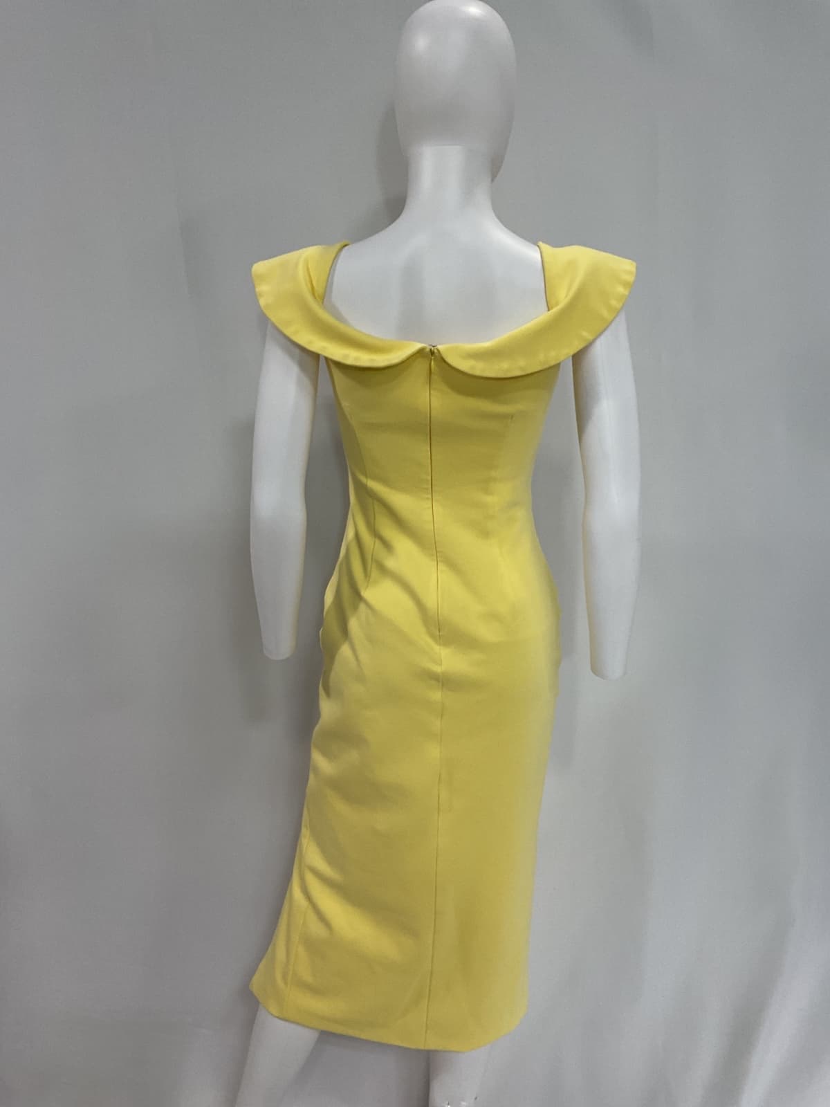 Plateau Dress In Lemon - Image 4