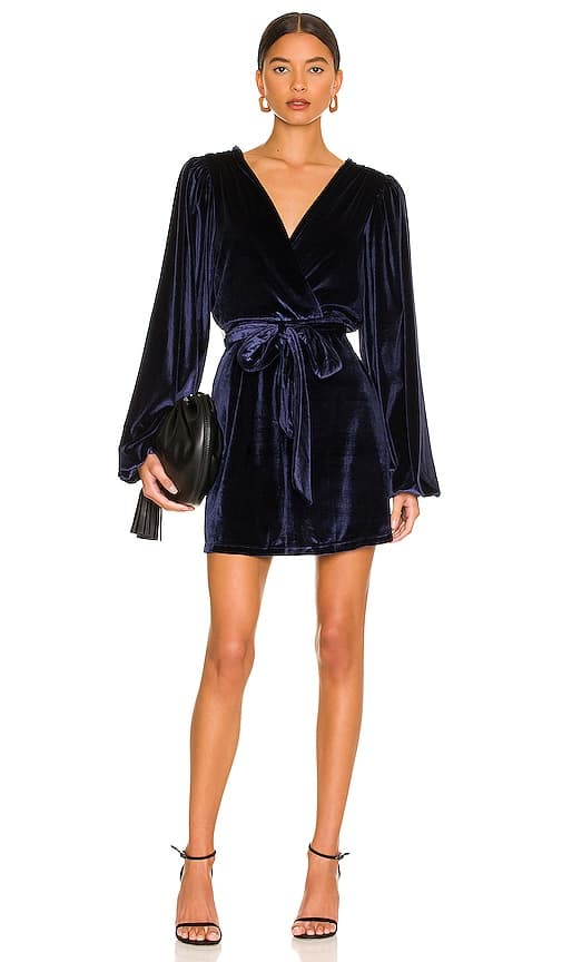 House Of Harlow 1960 X Revolve Barzano Mini Dress In Navy Blue - Image 1