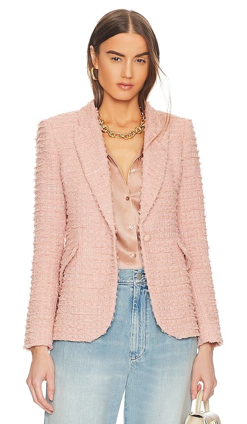 Chamberlain Blazer In Dusty Pink - Image 1