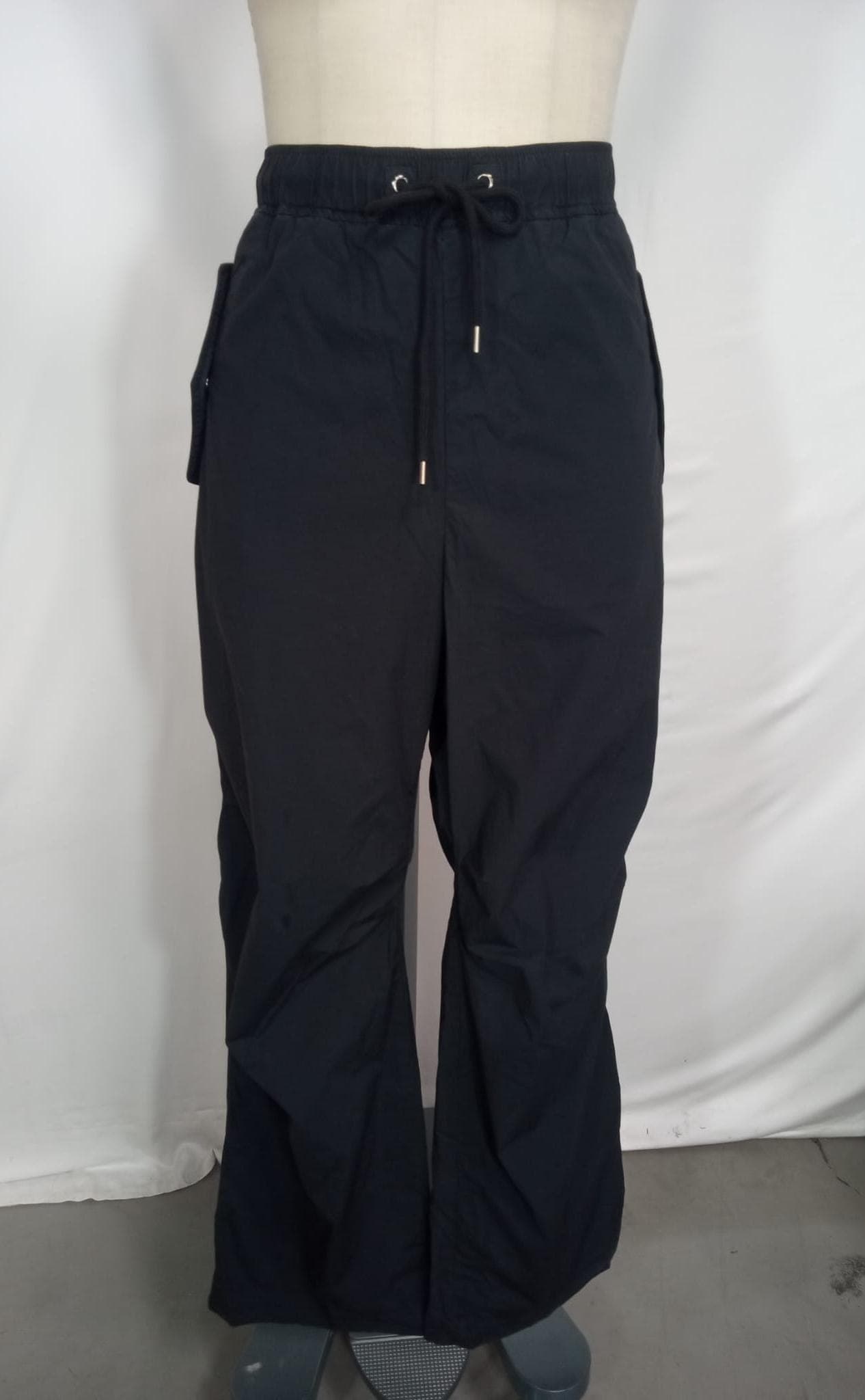 Stretch Supima Wide Leg Flight Pant In Black - Image 4