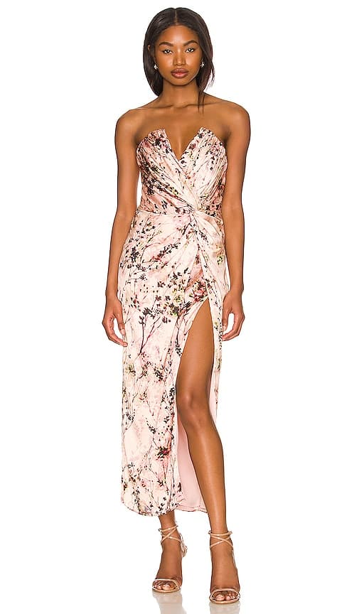 Come On Home Dress In Pink Botanical - Image 1