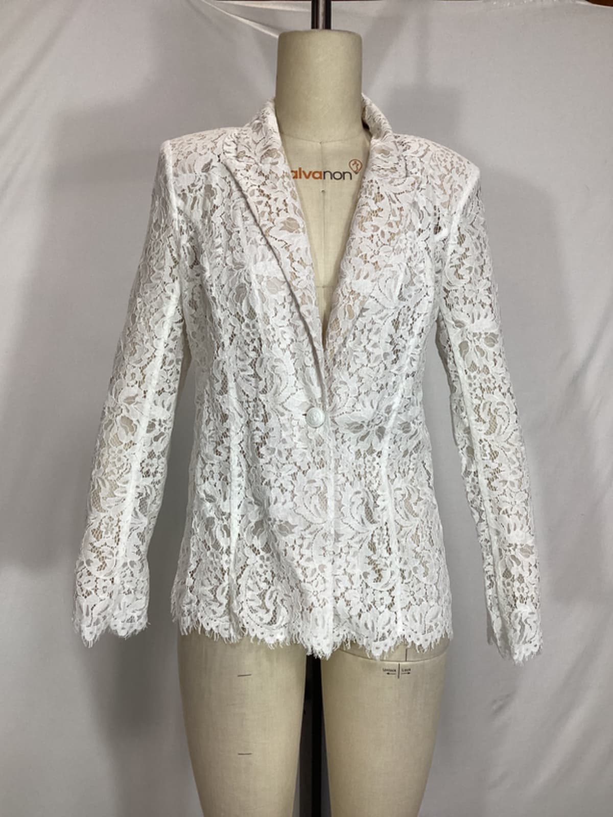 Clementine Blazer In White - Image 2