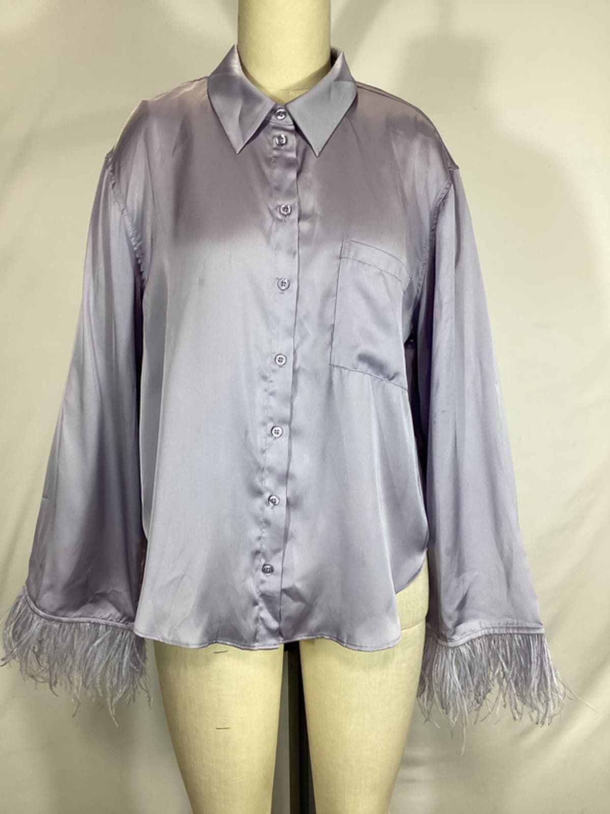 The Michelle Blouse In Lavender - Image 2