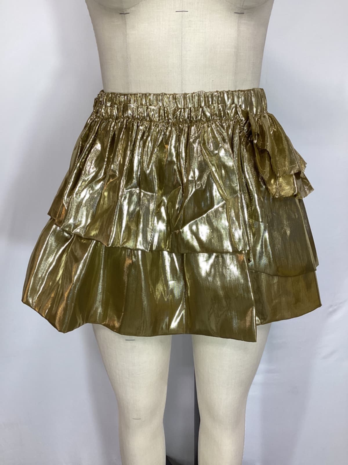 Winnett Skirt In Glowing Gold - Image 3