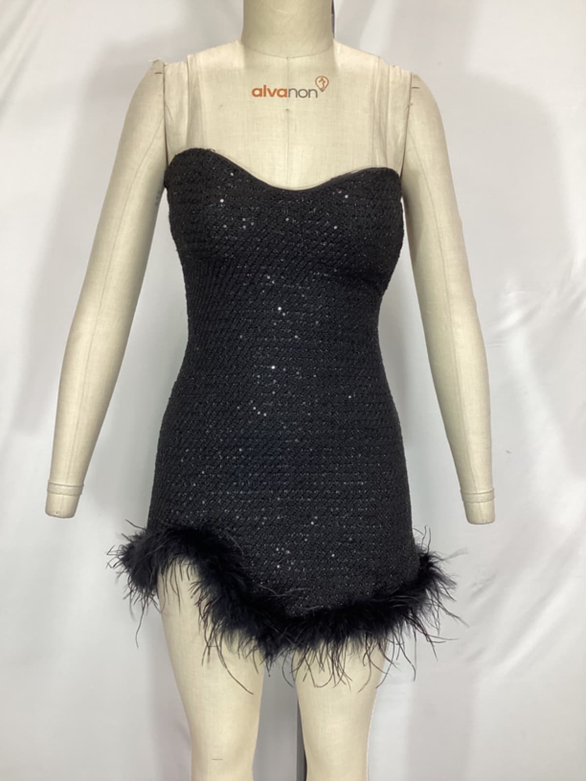 Lenni Mini Dress In Black - Image 3