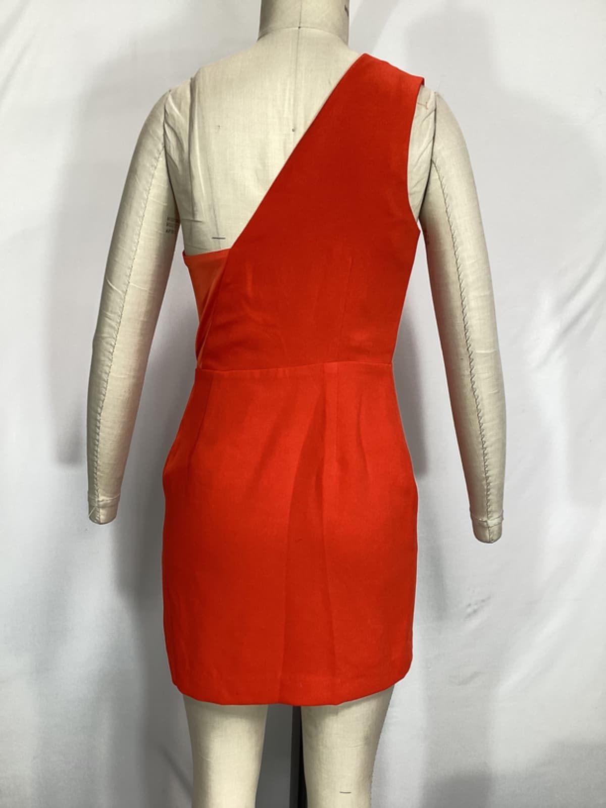 Jasper Mini Dress In Red Orange - Image 2