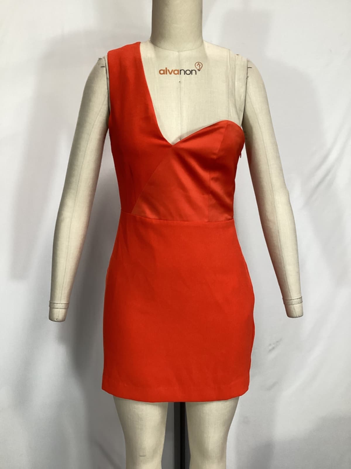 Jasper Mini Dress In Red Orange - Image 3