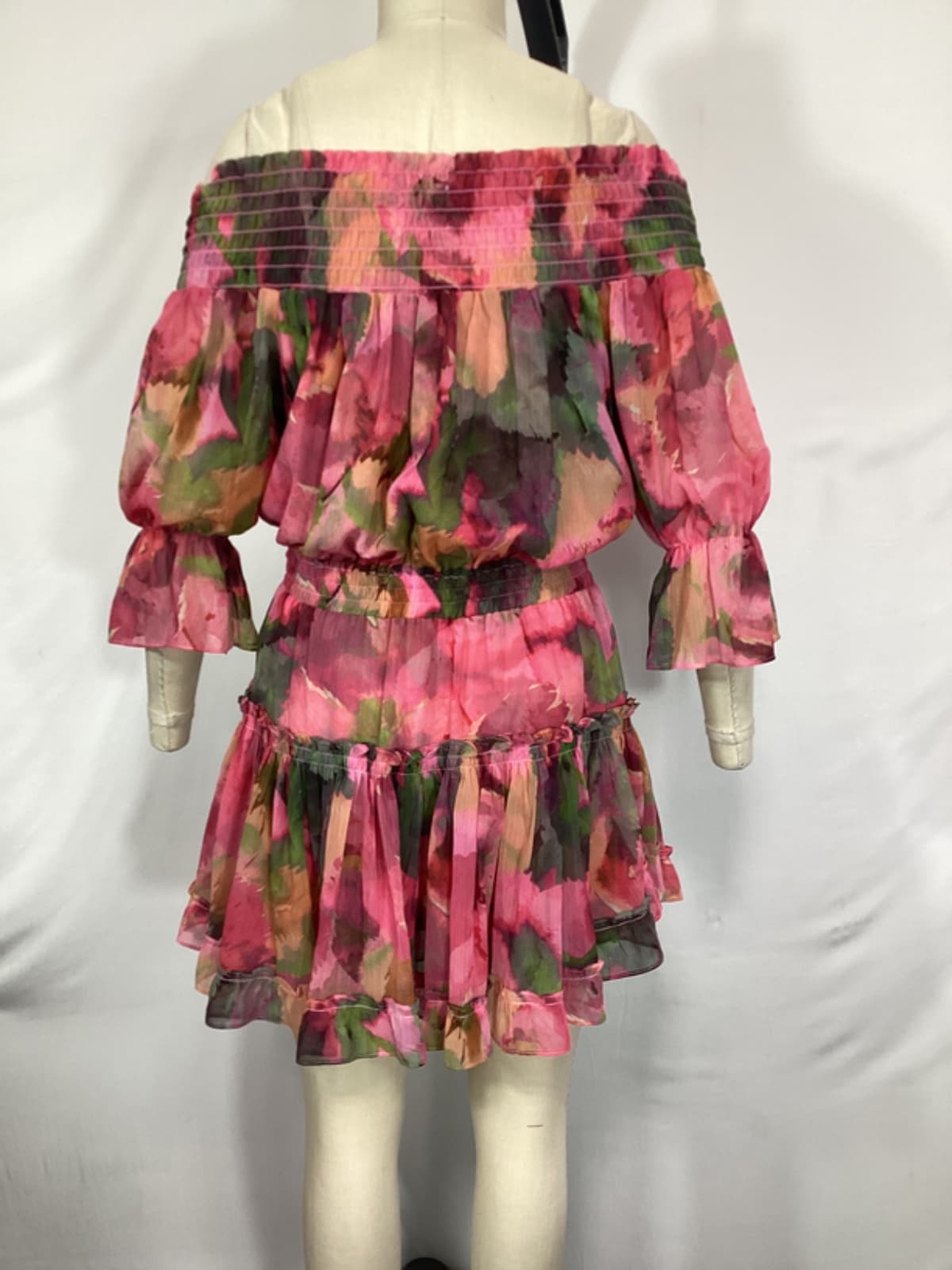 Darla Dress In Watermelon Tourmaline - Image 2