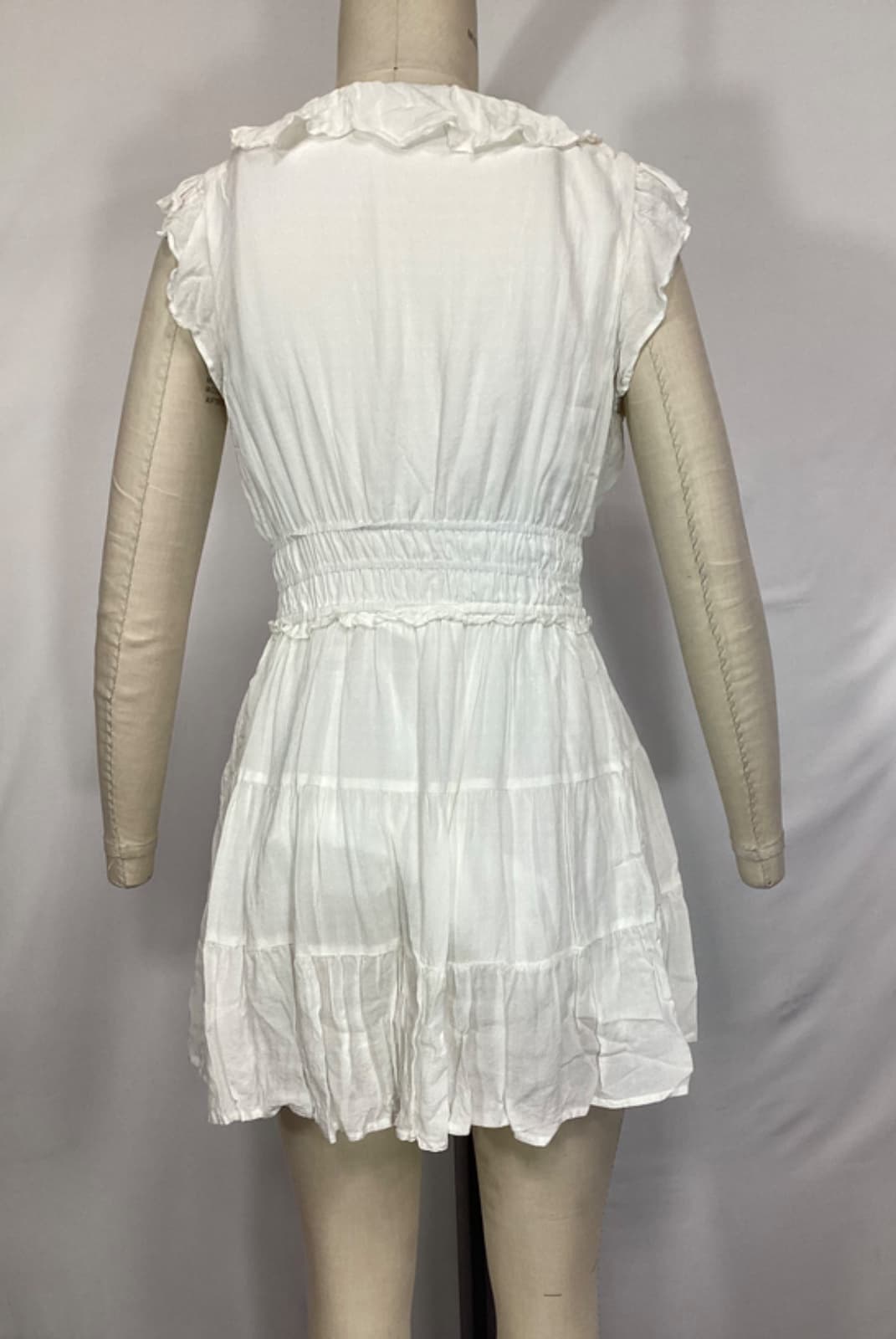 Paradis Mini Dress In White - Image 3