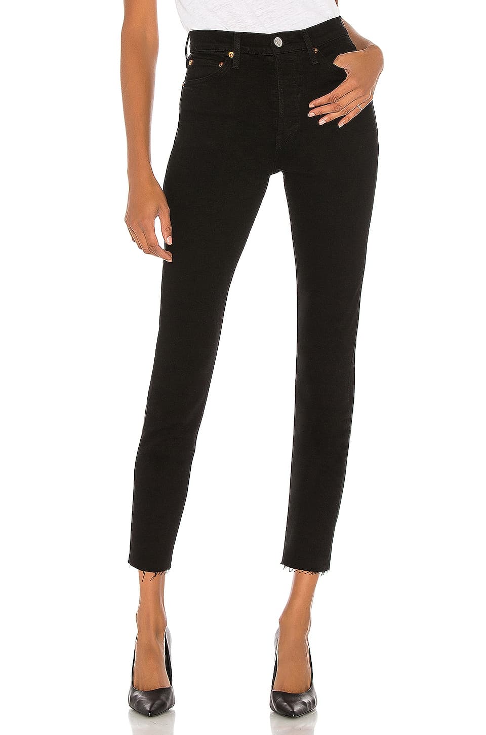 Originals High Rise Ankle Crop In Black - Image 1