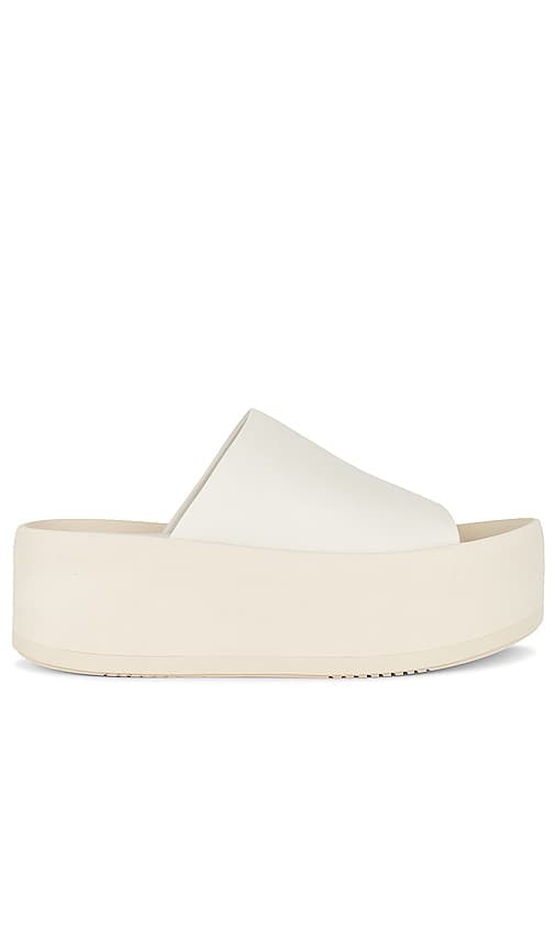 Minsi Platform Sandal In Napa White - Image 1