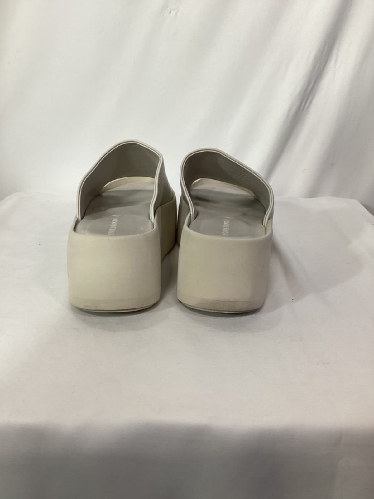 Minsi Platform Sandal In Napa White - Image 2