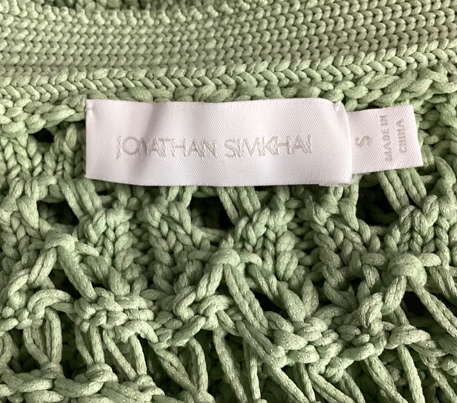 Ambrose Crochet Cardigan In Sage - Image 4