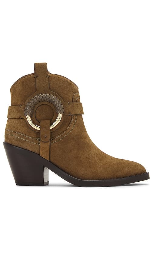 See By Chloe Hana Bootie In Military Green - Image 1
