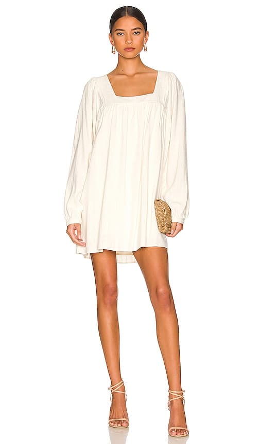 The Mayson Dress In Cream - Image 1