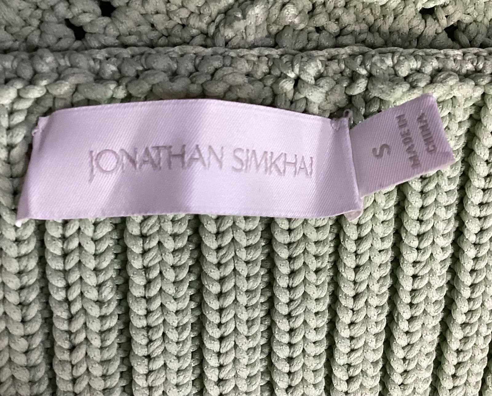 Lolita Crochet Crop Top In Sage - Image 3