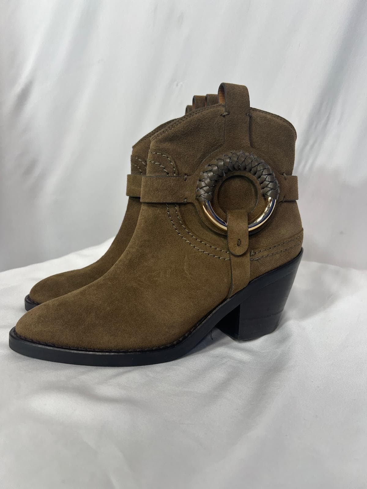 See By Chloe Hana Bootie In Military Green - Image 4