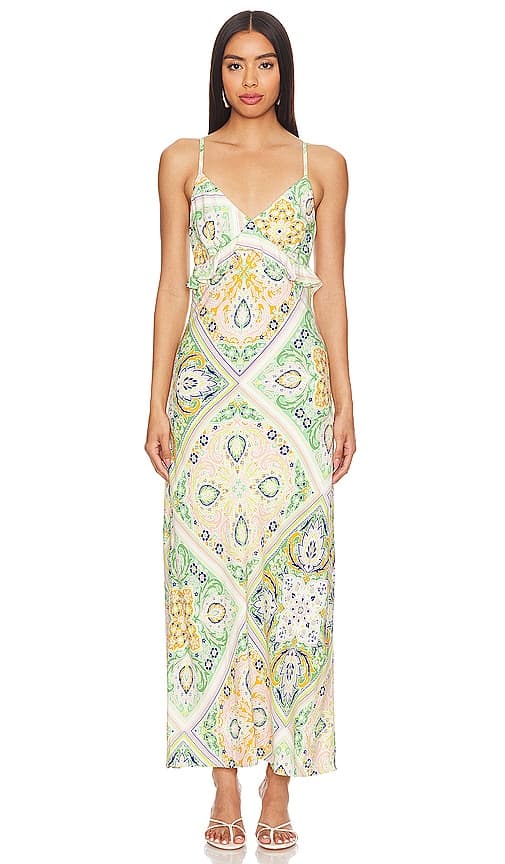 Spring Favorite Slip Dress In Scarf Paisley - Image 1