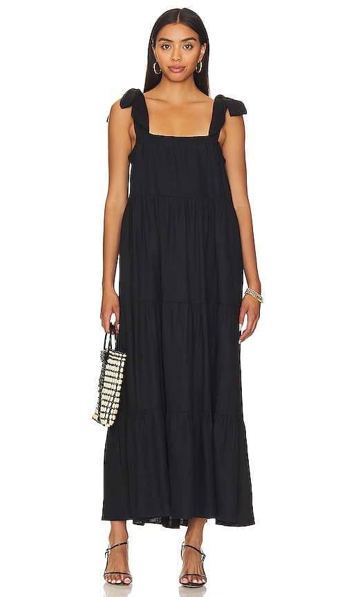 Arabella Maxi Dress In Black - Image 1