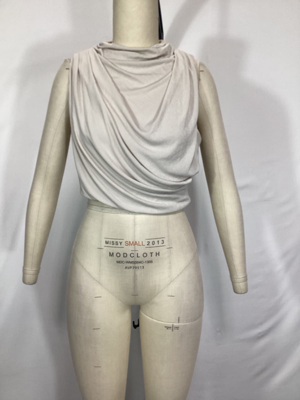 Inez Crop Top In Bone - Image 3