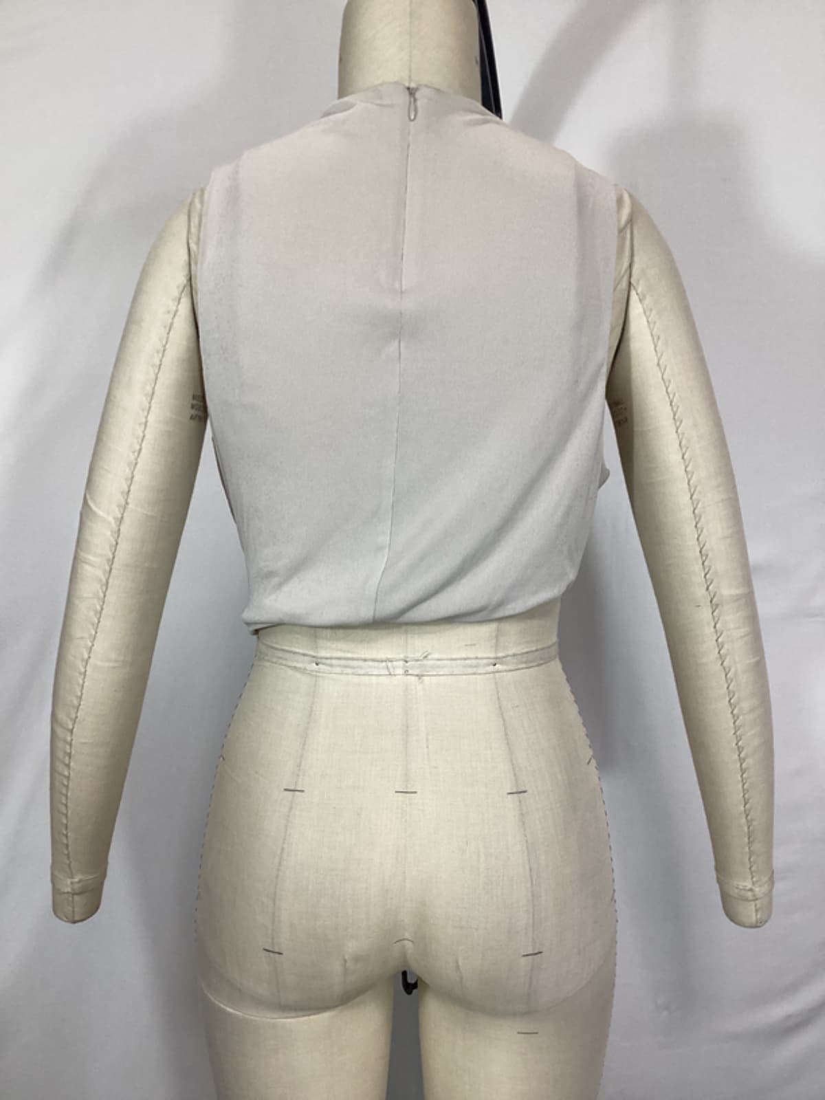 Inez Crop Top In Bone - Image 2