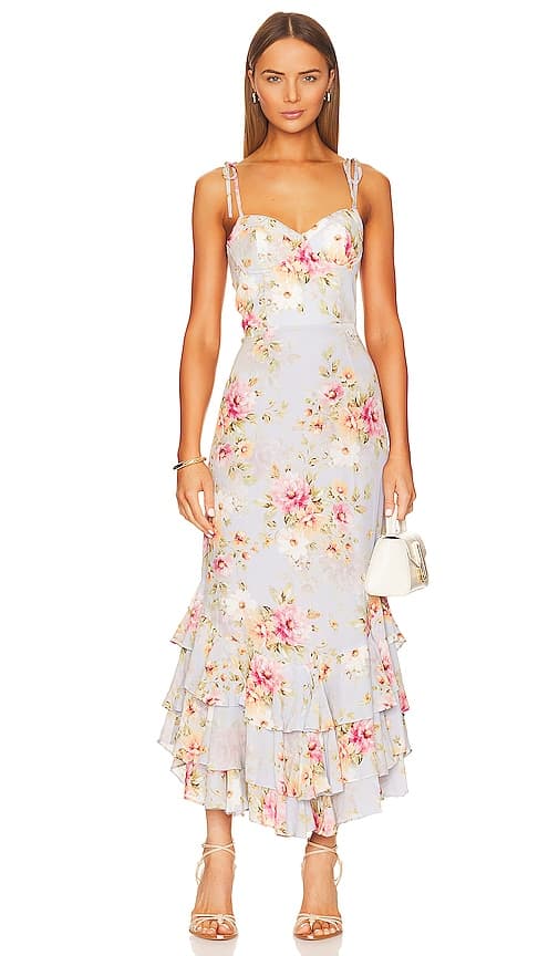 Baxter Maxi Dress In New Day Blue - Image 1