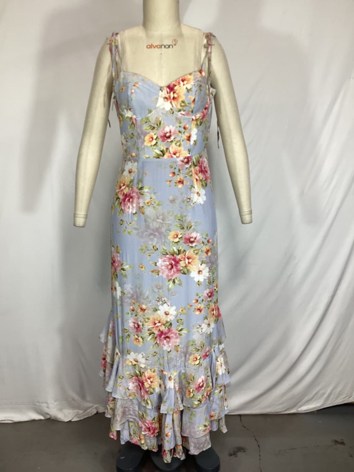 Baxter Maxi Dress In New Day Blue - Image 3