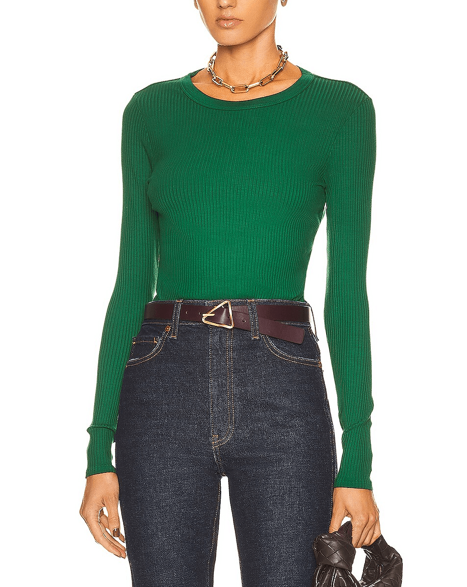 A Coste Long Sleeve Crew Neck Top - Image 2