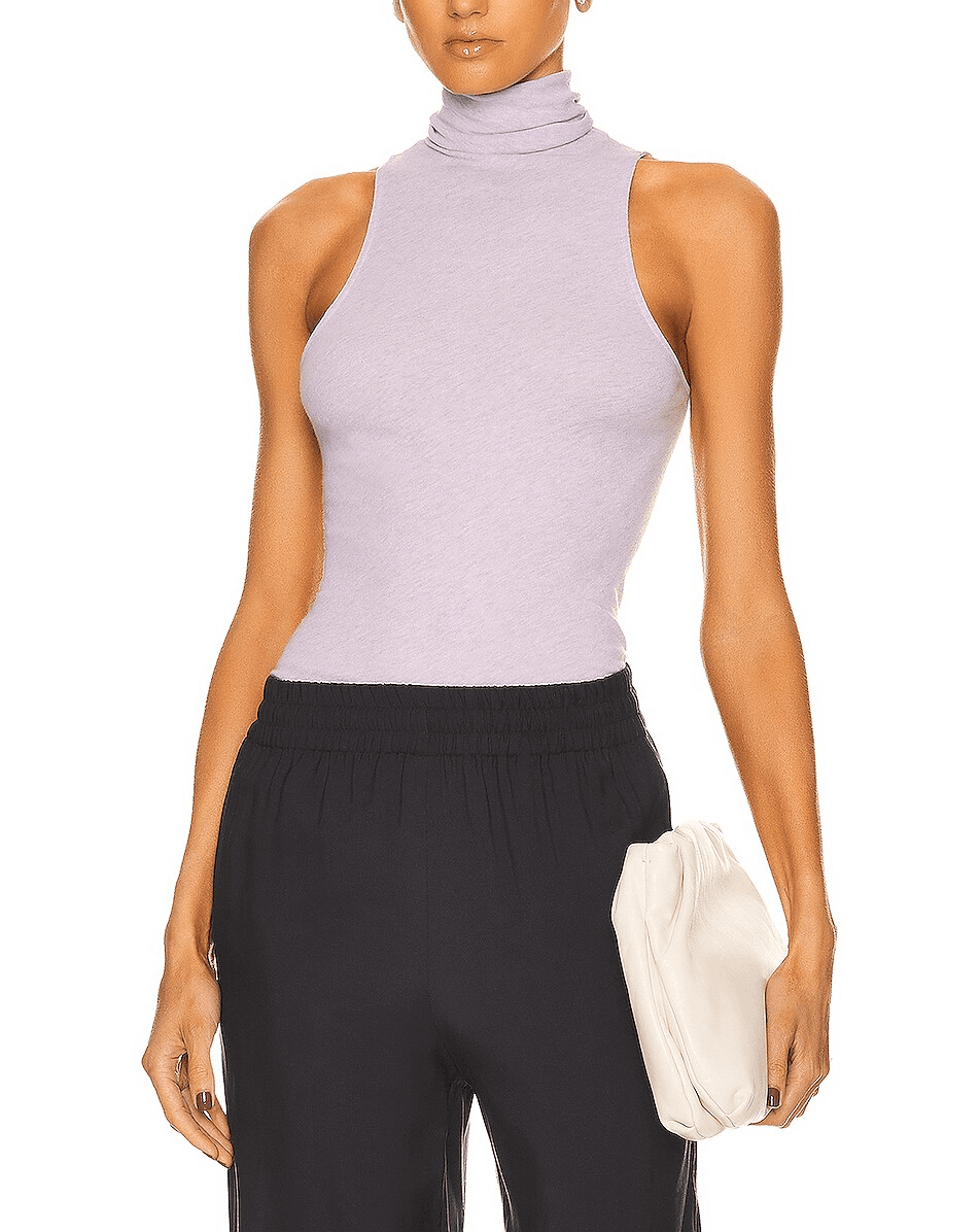 Cashmere Halter Turtleneck Tank - Image 1
