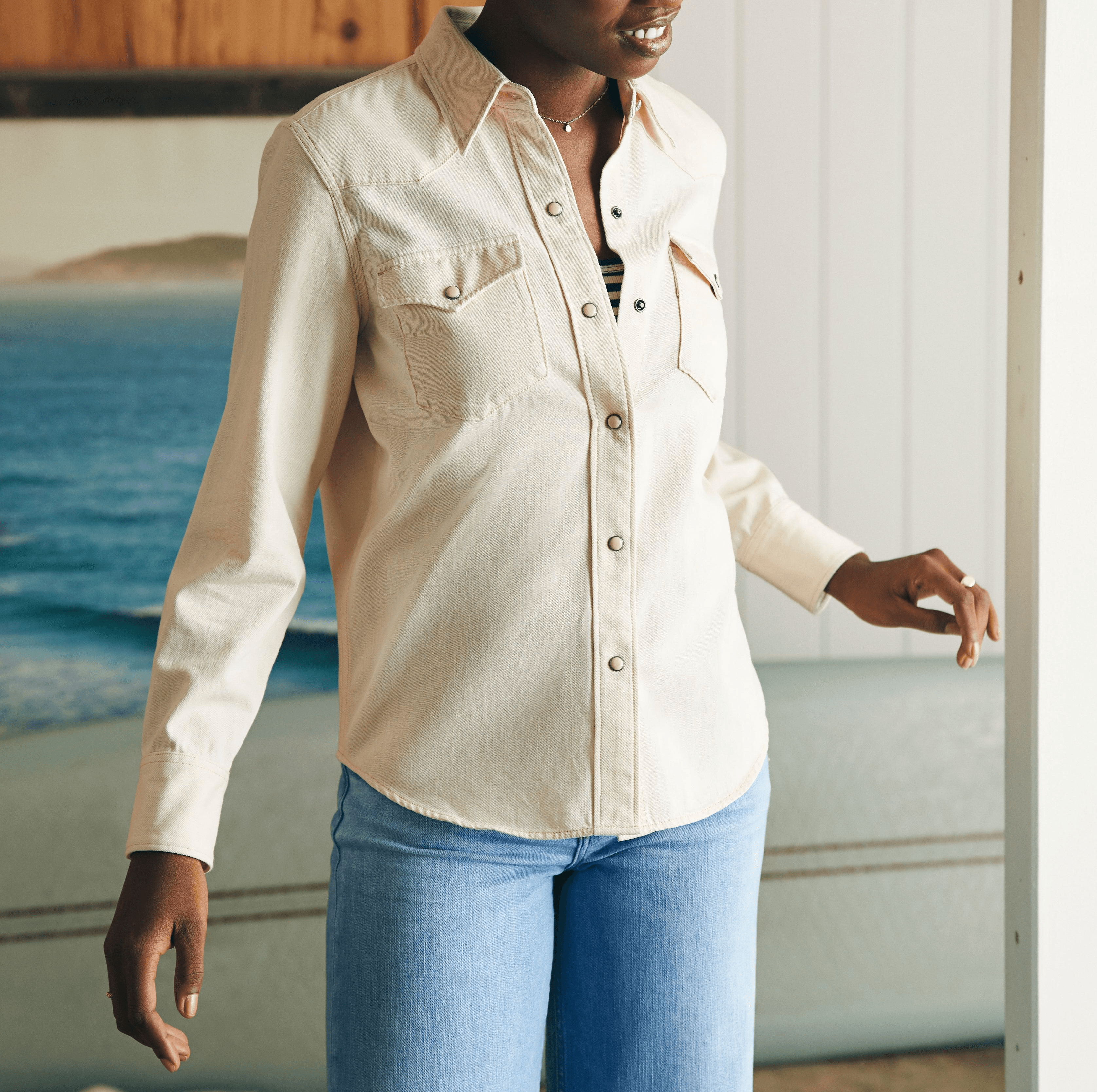 Denim Western Shirt - Image 4