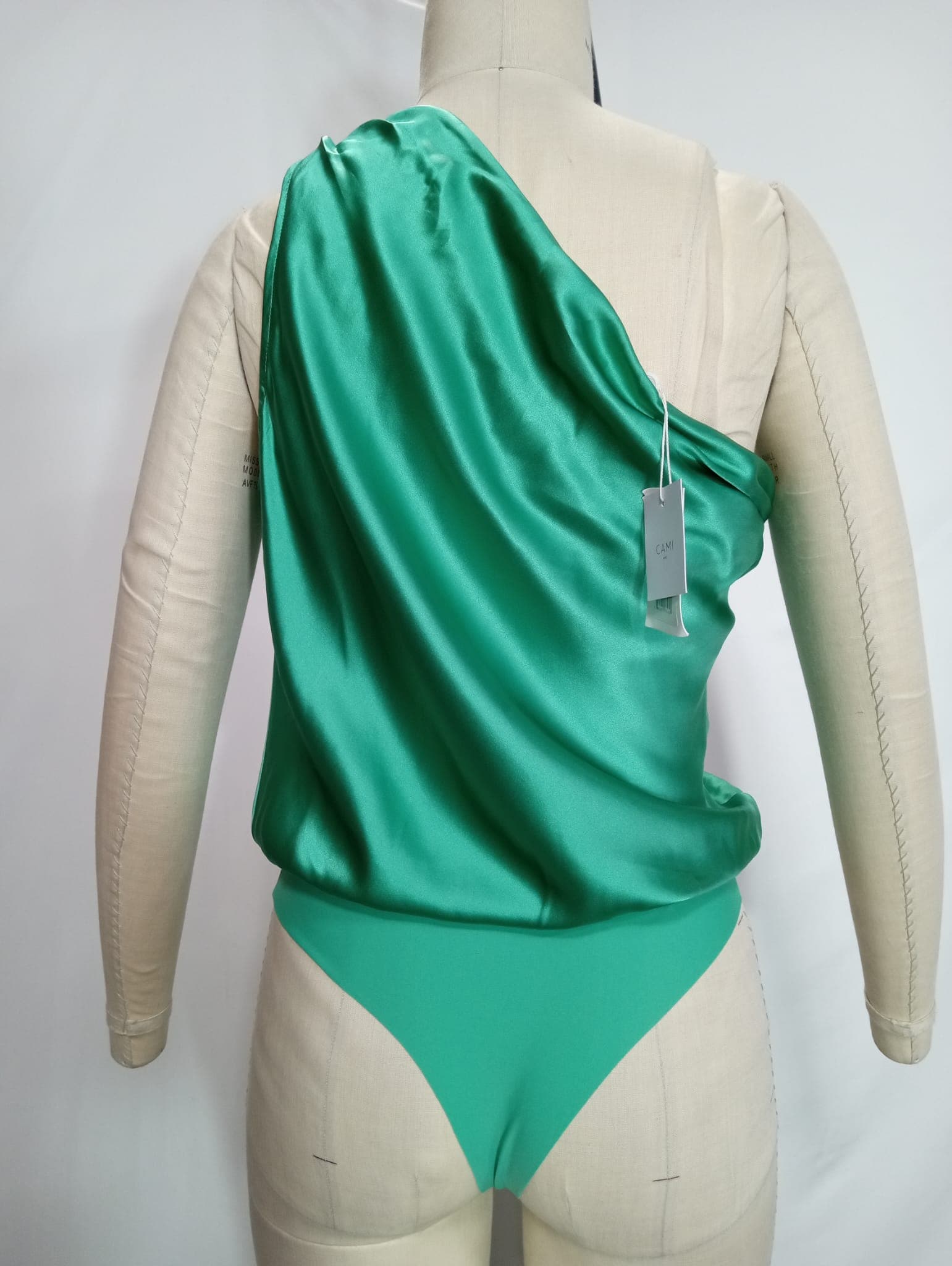 Darby Bodysuit In Turquoise - Image 2