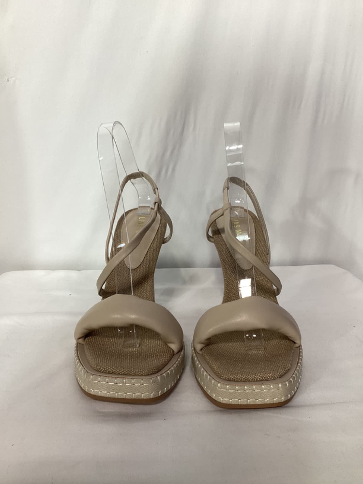 Gia Platform Heel In Bone Leather - Image 4