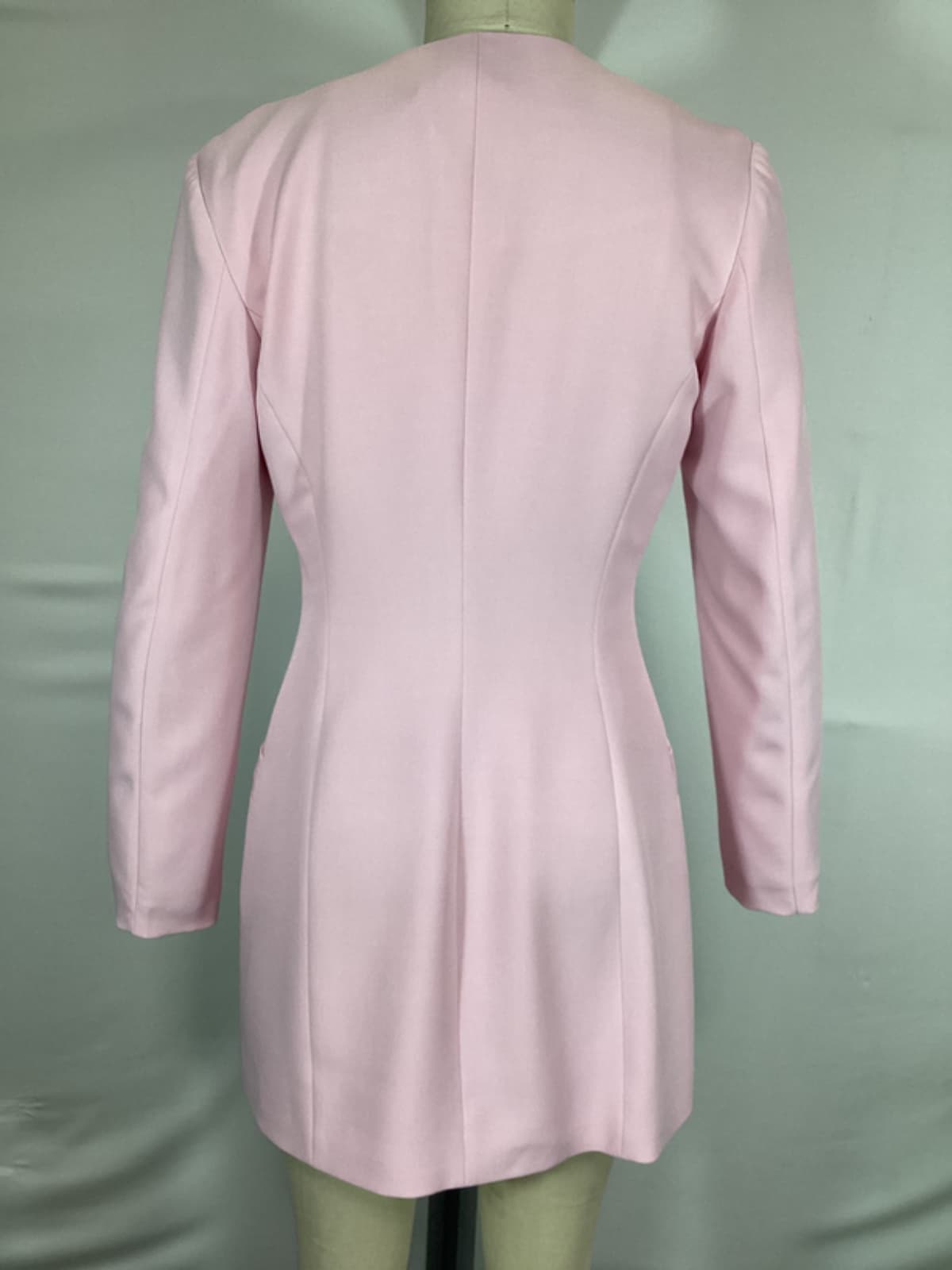 Frida Blazer Dress In Soft Pink - Image 3