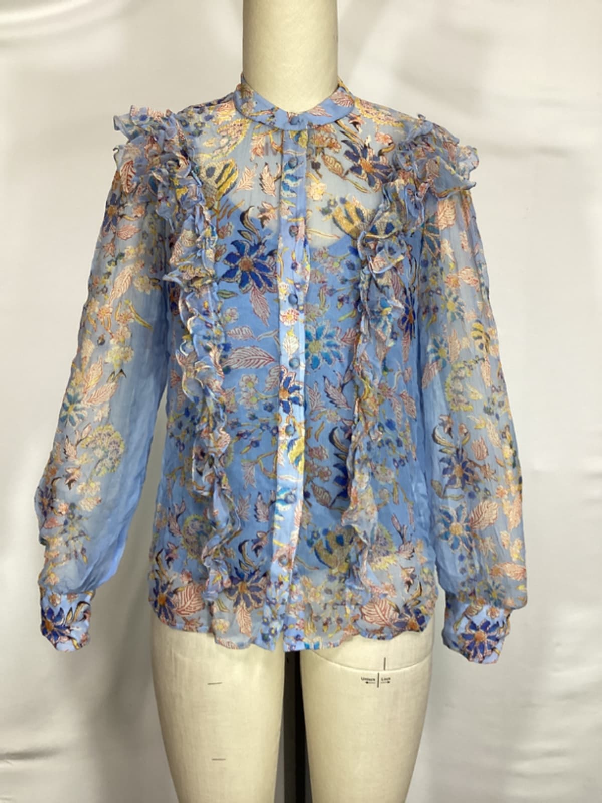 Lyna Shirt With Slip In Sky Blue - Image 3