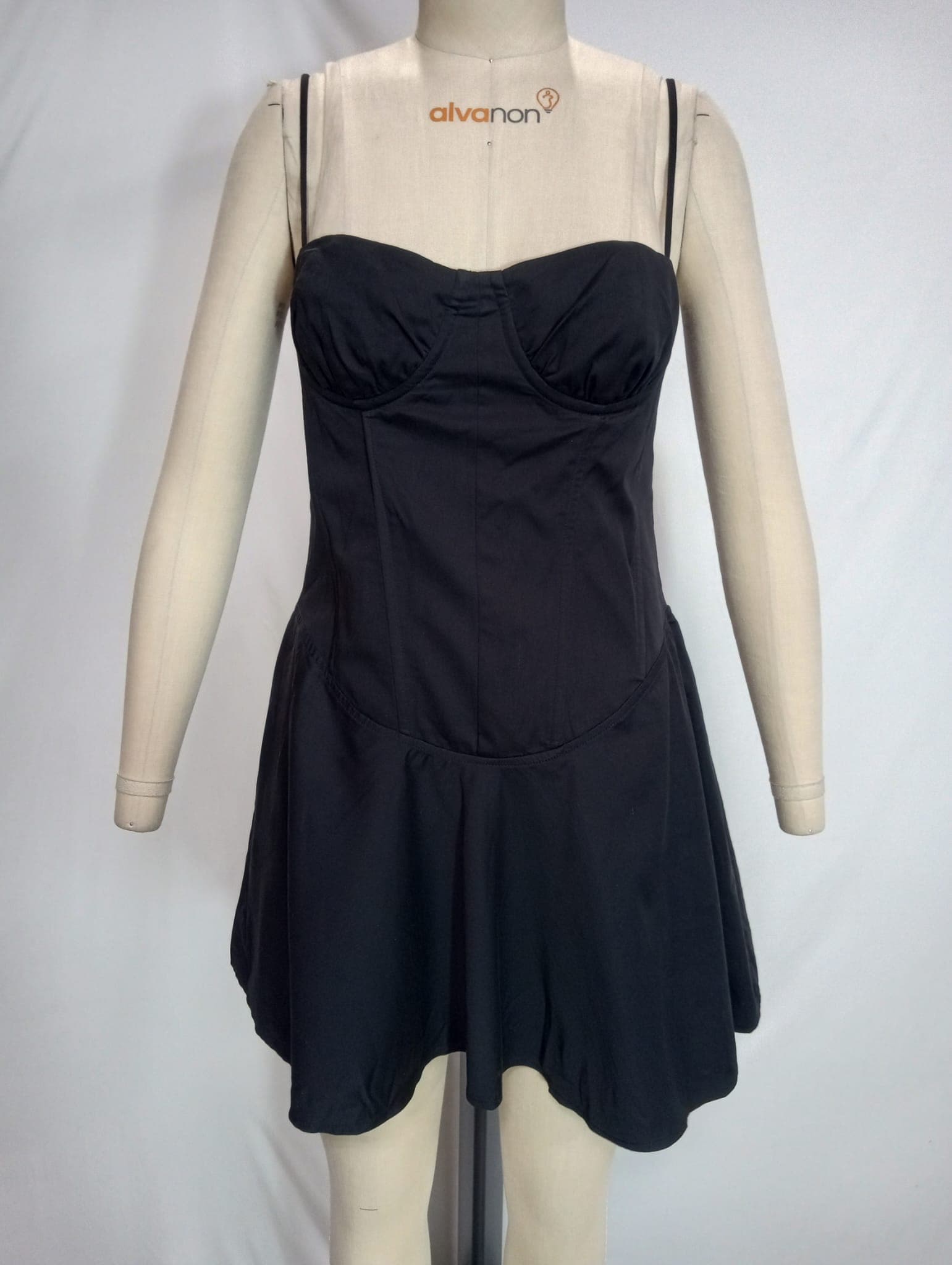 Maria Mini Dress In Black - Image 4