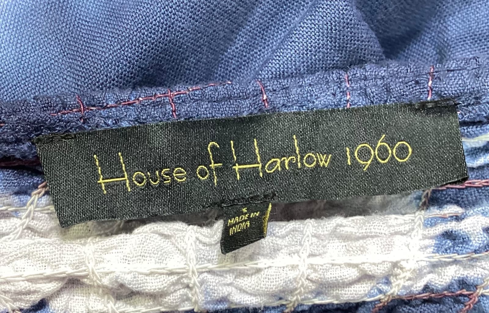 House Of Harlow 1960 X Revolve Hanna Mini Dress In Navy & White - Image 4