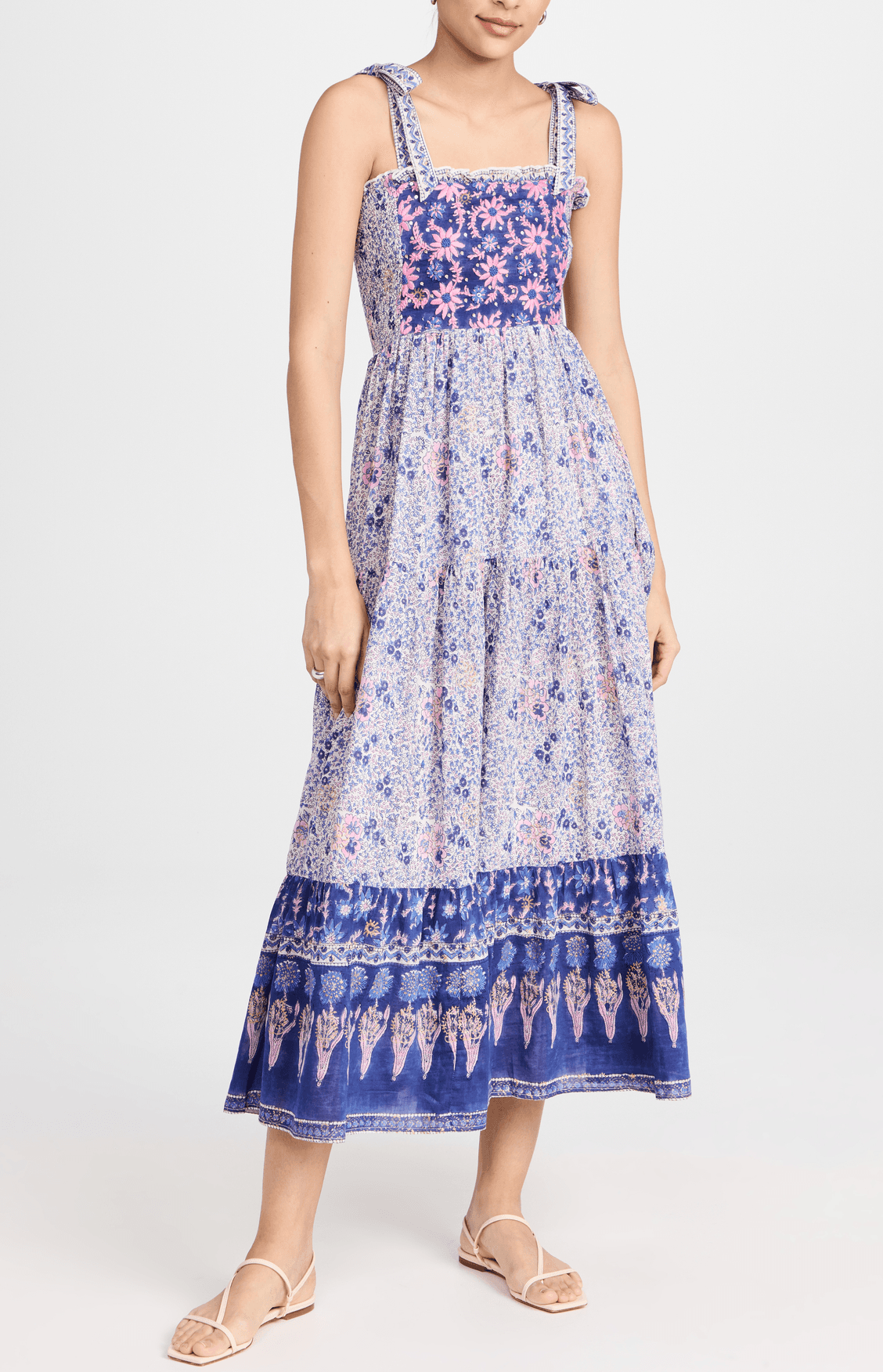 Smocked Midi Dress - Image 2